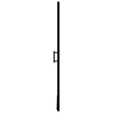 Porta per Doccia in Vetro Temperato 91x195 cm Nera