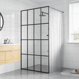 Cabina Doccia con Vetro Temperato Trasparente 80x195 cm