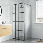 Cabina Doccia con Vetro Temperato Trasparente 90x195 cm