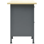 Banco da Lavoro Nero 160x60x85 cm in Acciaio