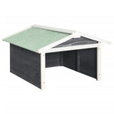 Casetta per Tosaerba Robotizzato 72x87x50cm Grigia Bianca Abete