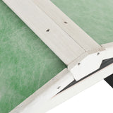 Casetta per Tosaerba Robotizzato 72x87x50cm Grigia Bianca Abete