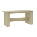 Tavolo da Pranzo Rovere Sonoma 180x90x76cm in Legno truciolato