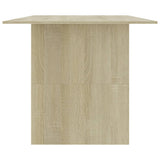 Tavolo da Pranzo Rovere Sonoma 180x90x76cm in Legno truciolato
