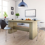 Tavolo da Pranzo Rovere Sonoma 180x90x76cm in Legno truciolato