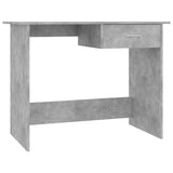 Scrivania Grigio Cemento 100x50x76 cm in Legno truciolato