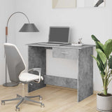 Scrivania Grigio Cemento 100x50x76 cm in Legno truciolato