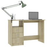 Scrivania Cassetti Rovere Sonoma 120x50x76 cm Legno truciolato