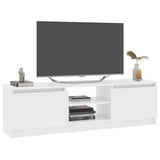 Mobile Porta TV Bianco 120x30x35,5 cm in Legno truciolato