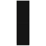 Armadio Nero 80x52x180 cm in Legno truciolato