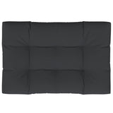 Cuscino per Pallet Nero 120x80x12 cm in Tessuto