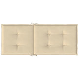 Cuscini per Sedie 4 pz Beige 120x50x3 cm in Tessuto