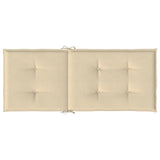 Cuscini per Sedie 4 pz Beige 120x50x3 cm in Tessuto