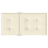 Cuscini per Sedia 4 pz Crema 100x50x3 cm in Tessuto Oxford