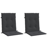 Cuscini per Sedia 2 pz Neri 100x50x3 cm in Tessuto Oxford