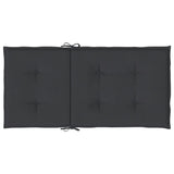Cuscini per Sedia 2 pz Neri 100x50x3 cm in Tessuto Oxford