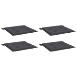 Cuscini per Sedia 4 pz Antracite 40x40x4 cm in Tessuto Oxford