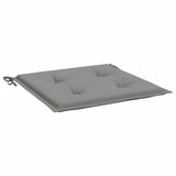 Cuscini per Sedia 2 pz Grigi 50x50x4 cm in Tessuto Oxford