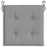 Cuscini per Sedia 2 pz Grigi 50x50x4 cm in Tessuto Oxford