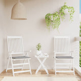 Cuscini per Sedia 2 pz Grigi 50x50x4 cm in Tessuto Oxford