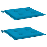 Cuscini per Sedia 2 pz Blu 50x50x4 cm in Tessuto Oxford