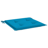 Cuscini per Sedia 2 pz Blu 50x50x4 cm in Tessuto Oxford