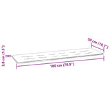 Cuscino per Panca Tortora 180x50x4 cm in Tessuto Oxford