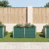 Letto di Coltura Rialzato 160x80x77 cm in Acciaio Zincato Verde