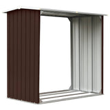 Capannone in Acciaio Zincato 172x91x154 cm Marrone