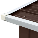 Capannone in Acciaio Zincato 172x91x154 cm Marrone