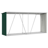 Capannone da Giardino in Acciaio Zincato 330x84x152cm Verde