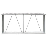 Capannone da Giardino in Acciaio Zincato 330x84x152cm Marrone