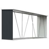 Capannone da Giardino in Acciaio Zincato 330x84x152cm Antracite