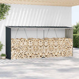 Capannone da Giardino in Acciaio Zincato 330x84x152cm Antracite