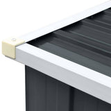 Capannone da Giardino in Acciaio Zincato 330x84x152cm Antracite