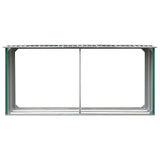 Capannone da Giardino in Acciaio Zincato 330x92x153cm Verde