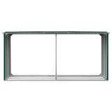Capannone da Giardino in Acciaio Zincato 330x92x153cm Verde