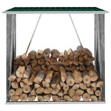 Capannone da Giardino in Acciaio Zincato 163x83x154 cm Verde