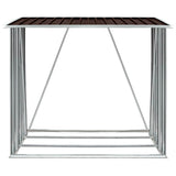 Capannone da Giardino in Acciaio Zincato 163x83x154 cm Marrone