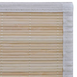 Tappeti Rettangolari in Bambù Naturale 2 pz 120x180 cm