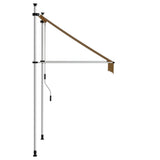 Tenda da Sole Retrattile Manuale 100 cm Strisce Arancio Bianche