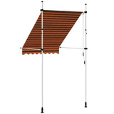 Tenda da Sole Retrattile Manuale 150 cm Arancione e Marrone