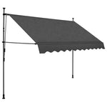 Tenda da Sole Retrattile Manuale con LED 250 cm Antracite