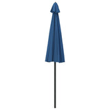 Ombrellone da Giardino con Palo in Alluminio 270 cm Azzurro
