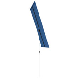 Ombrellone da Giardino con Palo in Alluminio 180x110 cm Azzurro