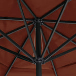 Ombrellone da Giardino Palo in Alluminio 600 cm Terracotta