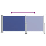 Tenda Laterale Retrattile per Patio 100x300 cm Blu