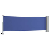 Tenda Laterale Retrattile per Patio 80x300 cm Blu