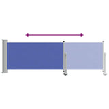 Tenda Laterale Retrattile per Patio 80x300 cm Blu