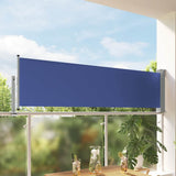 Tenda Laterale Retrattile per Patio 80x300 cm Blu